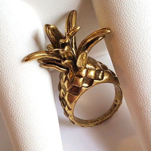 Ann Taylor Jewelry - Ann Taylor Vintage Gold Pineapple Ring